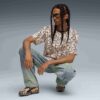 A$AP ROCKY x PUMA Herre Slangeskinns-T-skjorte