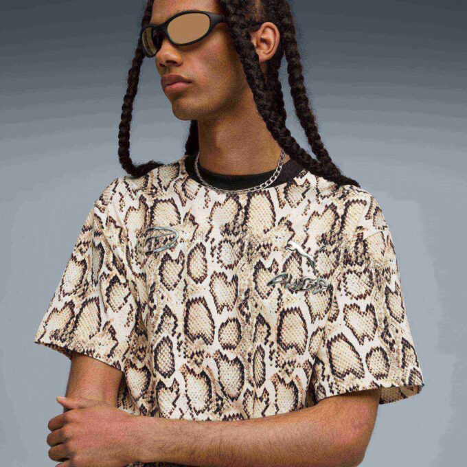A$AP ROCKY x PUMA Herre Slangeskinns-T-skjorte