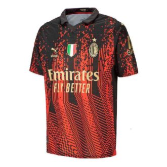 Ac Milan 2022/2023 4. bortedrakt for mesterlaget i stadion, versjon «Rød»