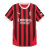 AC Milan 24/25 Autentisk Hjemmedrakt «Rød Svart»