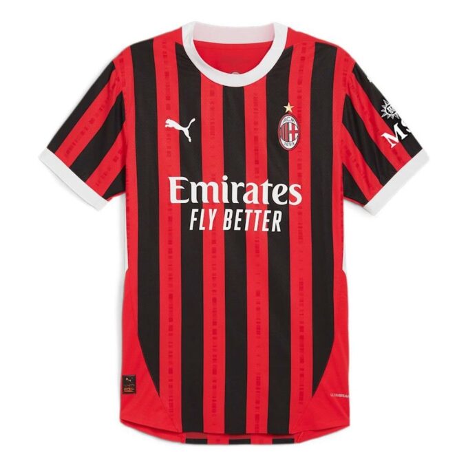 AC Milan 24/25 Autentisk Hjemmedrakt «Rød Svart»