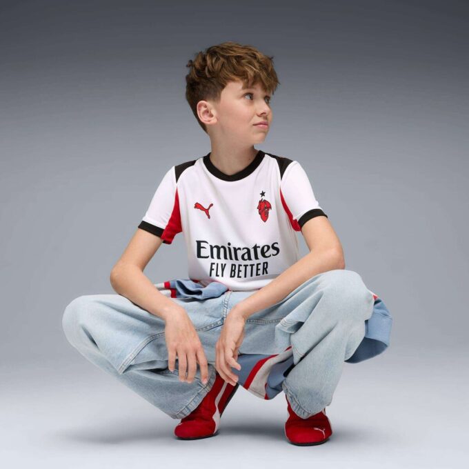 AC Milan 25/26 Bortedrakt Replika til store barn