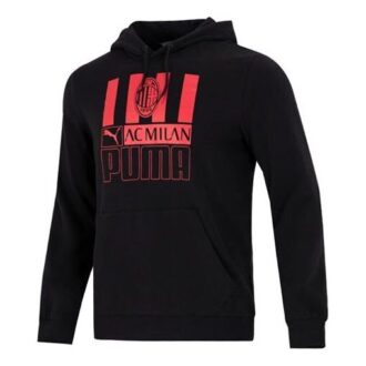 AC Milan Fotball Svart Pullover Hettegenser &laquo;Svart&raquo;