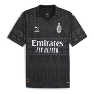 Ac Milan X Pleasures autentisk herrefotballdrakt «Svart og hvit»