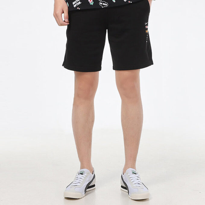 Awareness Athleisure Casual Sports Snoring Pustende Shorts Svart