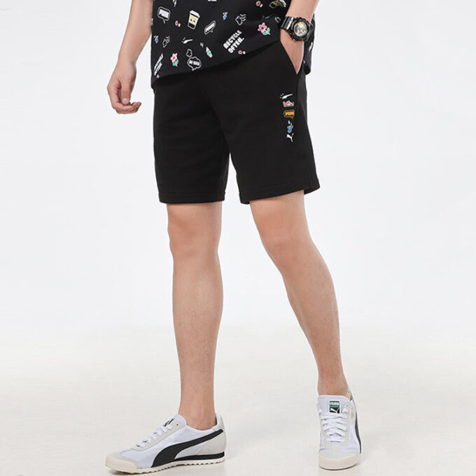 Awareness Athleisure Casual Sports Snoring Pustende Shorts Svart