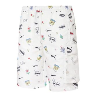 Awareness Cargo Woven Shorts &laquo;Hvit Svart&raquo;