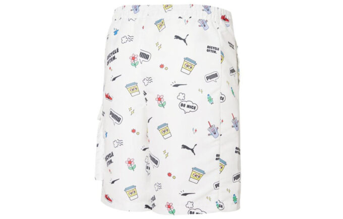 Awareness Cargo Woven Shorts &laquo;Hvit Svart&raquo;