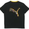 Awareness Logo Brodert Trykk Sport Løs Rund Hals Kortermet Svart