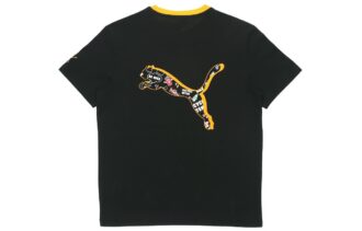 Awareness Logo Brodert Trykk Sport Løs Rund Hals Kortermet Svart