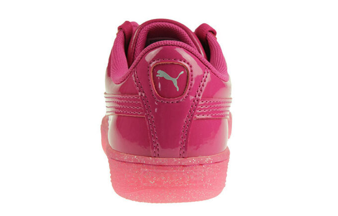 Basket Patent Iced Glit Fritidsbrettsko K Rosa