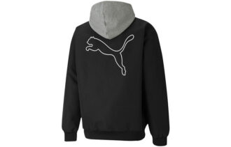 Block Hoodie-jakke &laquo;Svart Hvit Grå&raquo;