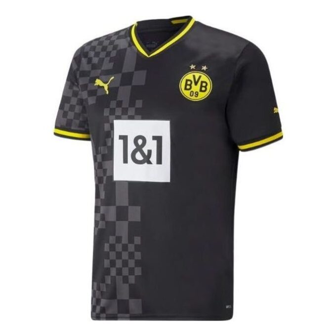 Borussia Dortmund Bortedrakt 22/23 Replica &laquo;Svart Gul Hvit&raquo;