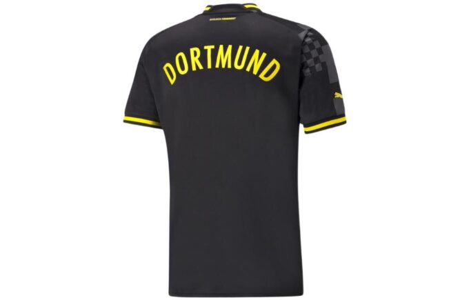Borussia Dortmund Bortedrakt 22/23 Replica &laquo;Svart Gul Hvit&raquo;