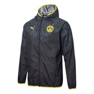 Borussia Dortmund oppvarmingsjakke &laquo;Svart&raquo;