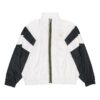 Bronzing Print Casual Sportsjakke Hvit