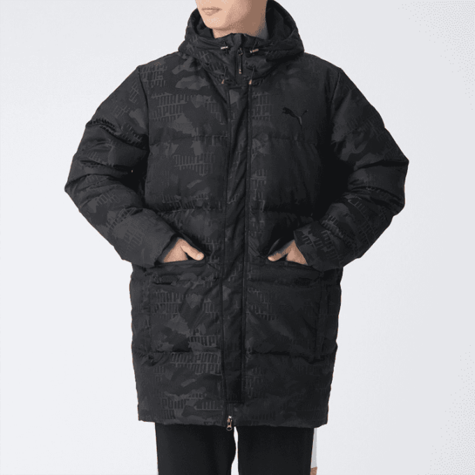 Camo Lang Dunjakke &laquo;Svart&raquo;