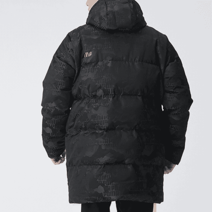 Camo Lang Dunjakke &laquo;Svart&raquo;