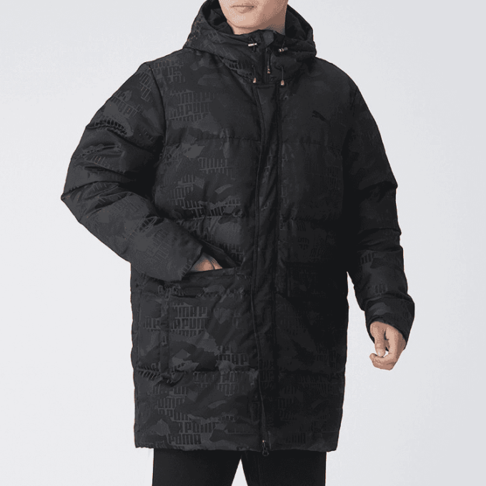 Camo Lang Dunjakke &laquo;Svart&raquo;