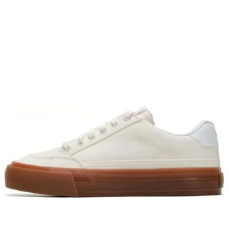 Capris skinn skateboardsneakers &laquo;Hvit&raquo;