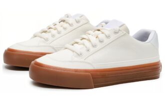 Capris skinn skateboardsneakers &laquo;Hvit&raquo;