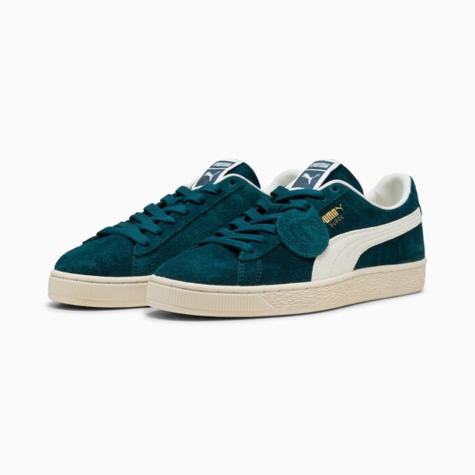 Charles F. Stead V-sneakers i semsket skinn