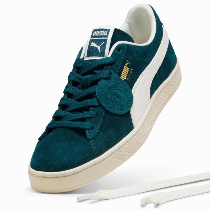 Charles F. Stead V-sneakers i semsket skinn