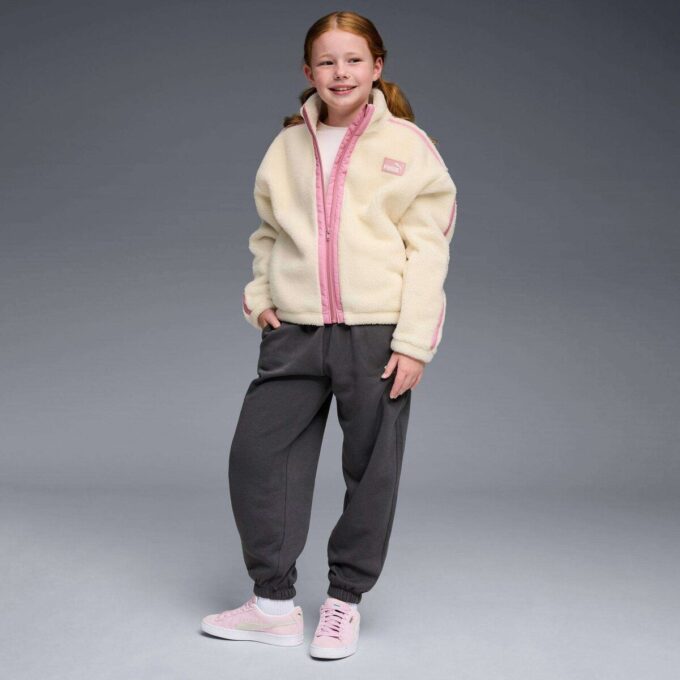 Class Pack store barnejoggebukser med høy midje i fleece