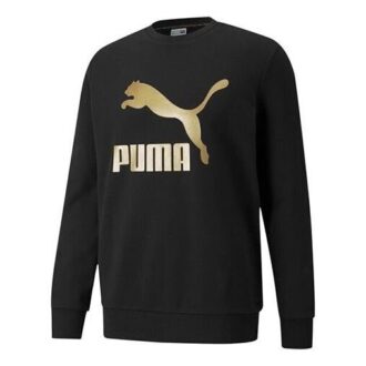 Classics Logo Crew Bronzing Large Logo Sports Rund Hals Genser Svart