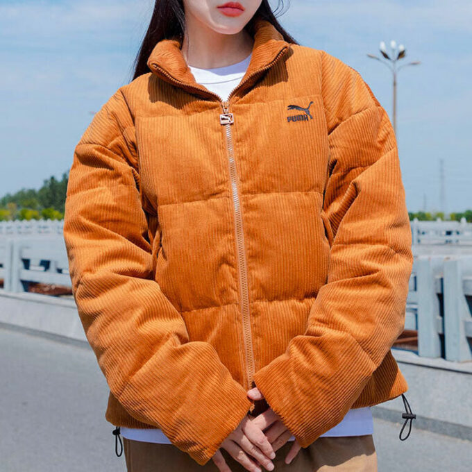 Classics Oversized Kort Polyball Puffer Vinterjakke &laquo;Brun&raquo;