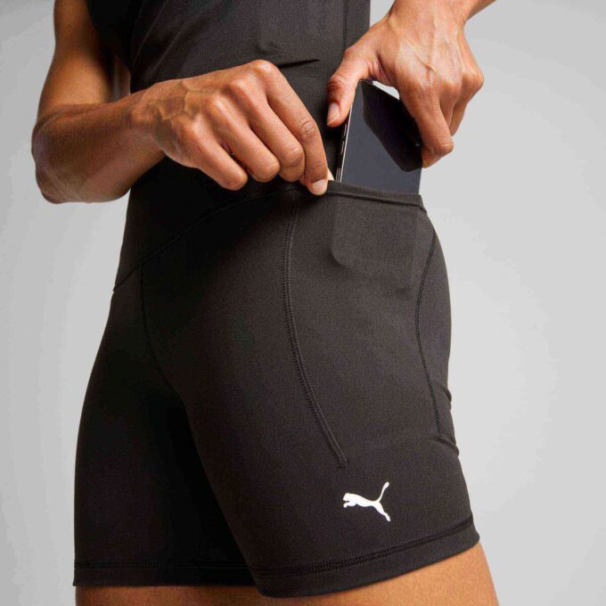 CLOUDSPUN Dameshorts med høy midje, 12 cm, tettsittende