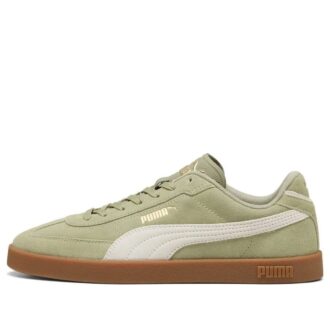 Club II Era Semsket skinn &laquo;Grønn Off White&raquo;