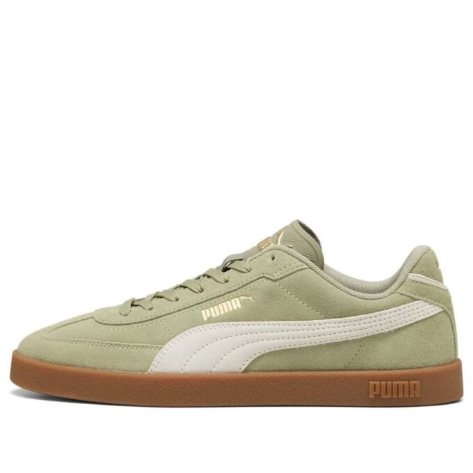 Club II Era Semsket skinn &laquo;Grønn Off White&raquo;