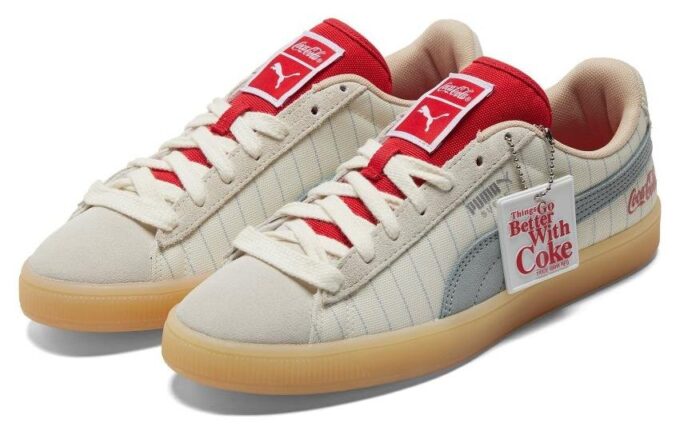 Coca-Cola x Suede «Slate Pinstripes»