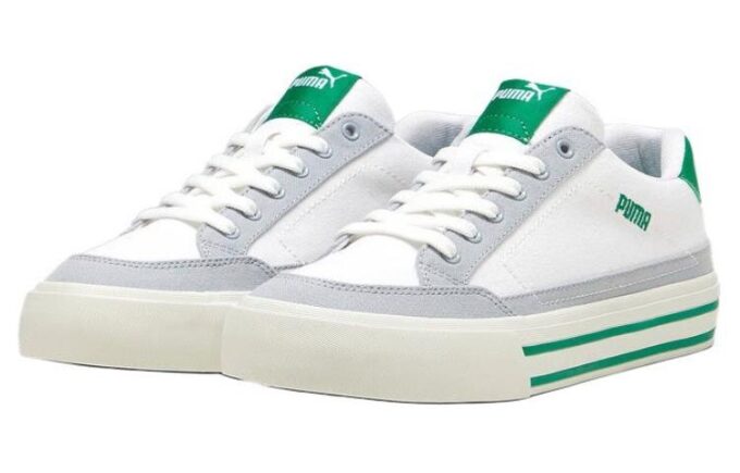 Court Classic Vulc Sneakers &laquo;Hvit Grønn&raquo;
