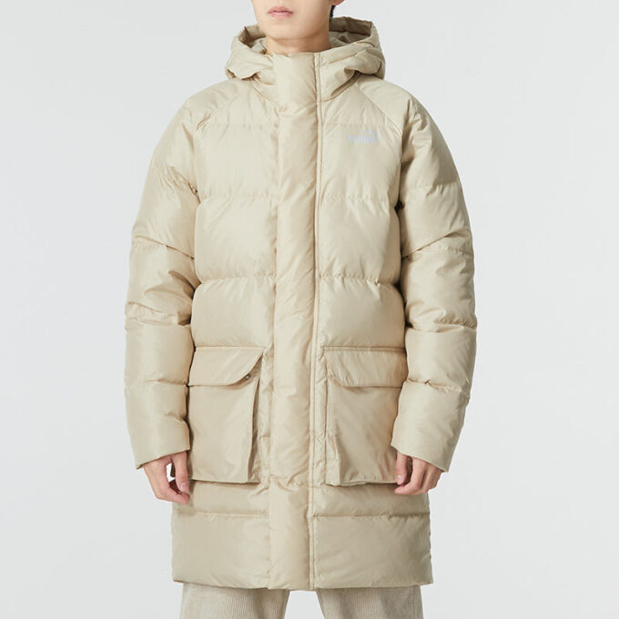 Das lange dunjakke «Beige»