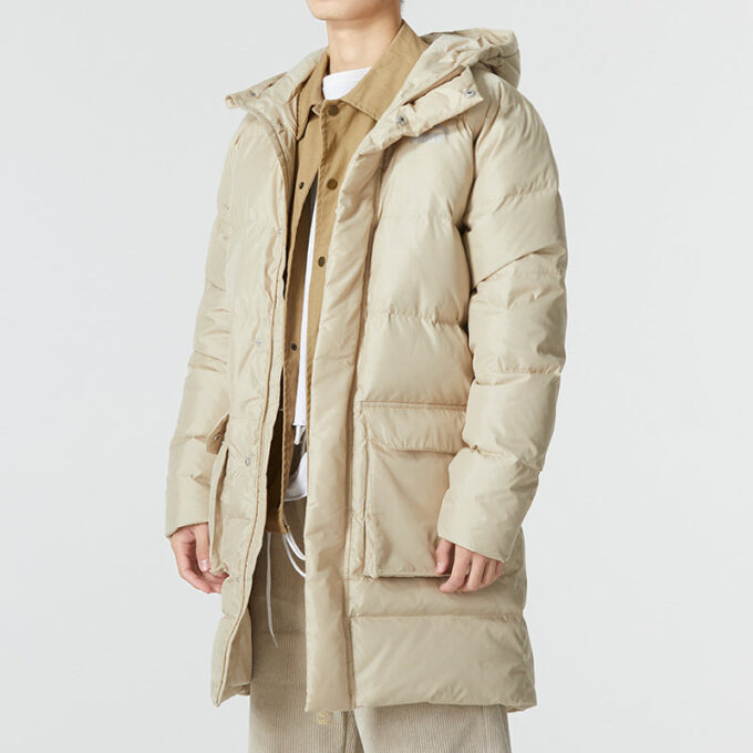 Das lange dunjakke «Beige»