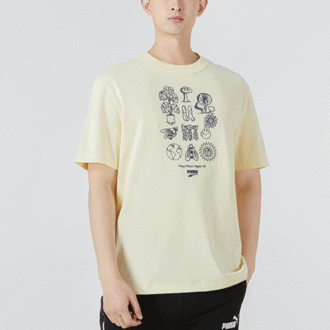 Downtown Graphic T-skjorte «Beige»