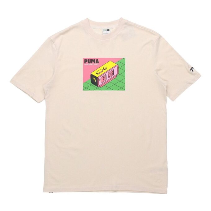 Downtown Graphic T-skjorte «Beige Rosa Grønn»