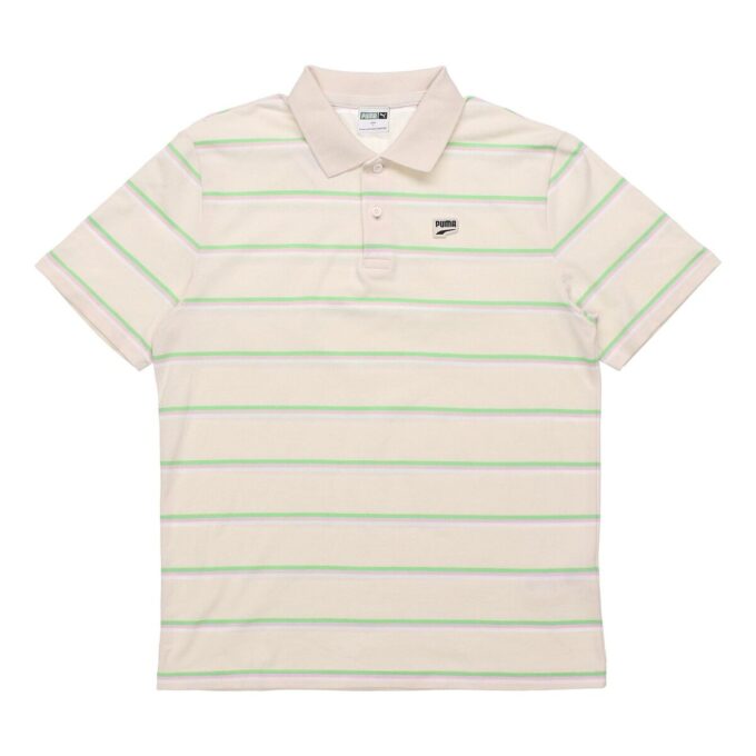 Downtown Stripe Polo T-skjorte «Beige»
