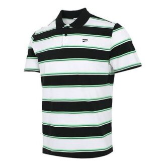 Downtown Stripe Polo T-skjorte &laquo;Hvit&raquo;