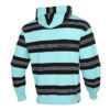 Downtown Striped Hoodie &laquo;Blå Hvit Svart&raquo;