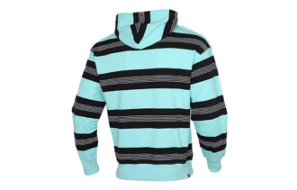 Downtown Striped Hoodie &laquo;Blå Hvit Svart&raquo;