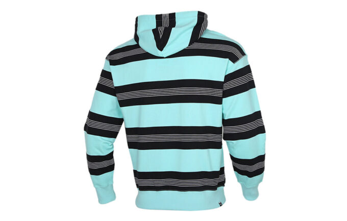 Downtown Striped Hoodie &laquo;Blå Hvit Svart&raquo;