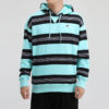Downtown Striped Hoodie &laquo;Blå Hvit Svart&raquo;