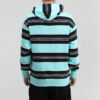 Downtown Striped Hoodie &laquo;Blå Hvit Svart&raquo;