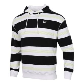 Downtown Striped Hoodie &laquo;Svart Hvit Grønn&raquo;