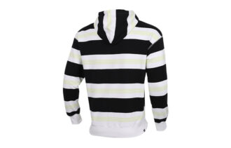 Downtown Striped Hoodie &laquo;Svart Hvit Grønn&raquo;