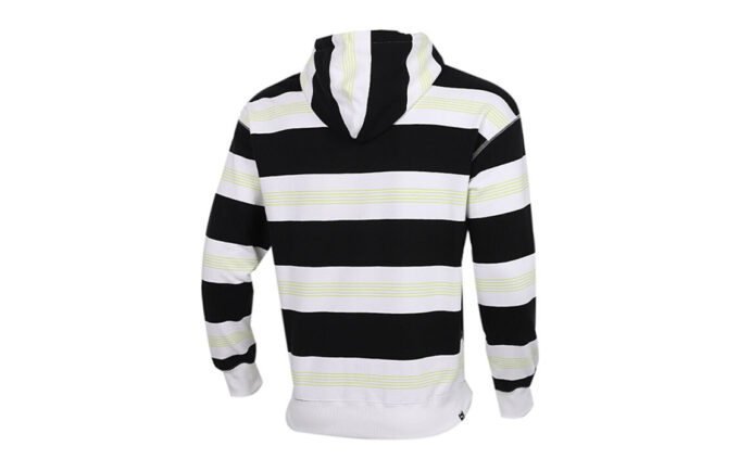 Downtown Striped Hoodie &laquo;Svart Hvit Grønn&raquo;