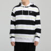 Downtown Striped Hoodie &laquo;Svart Hvit Grønn&raquo;